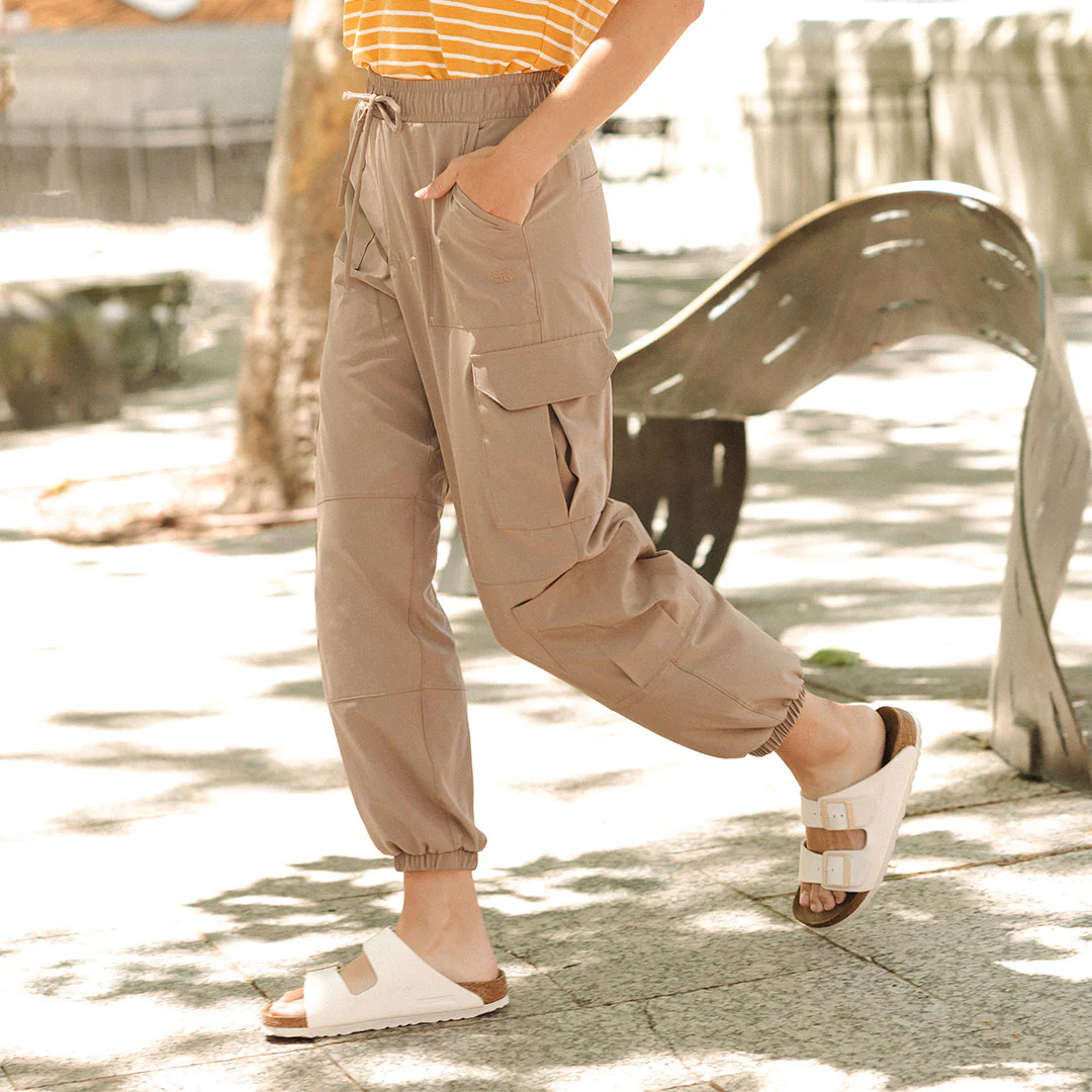 Jetsetter Cargo Joggers, Chestnut - Image 8