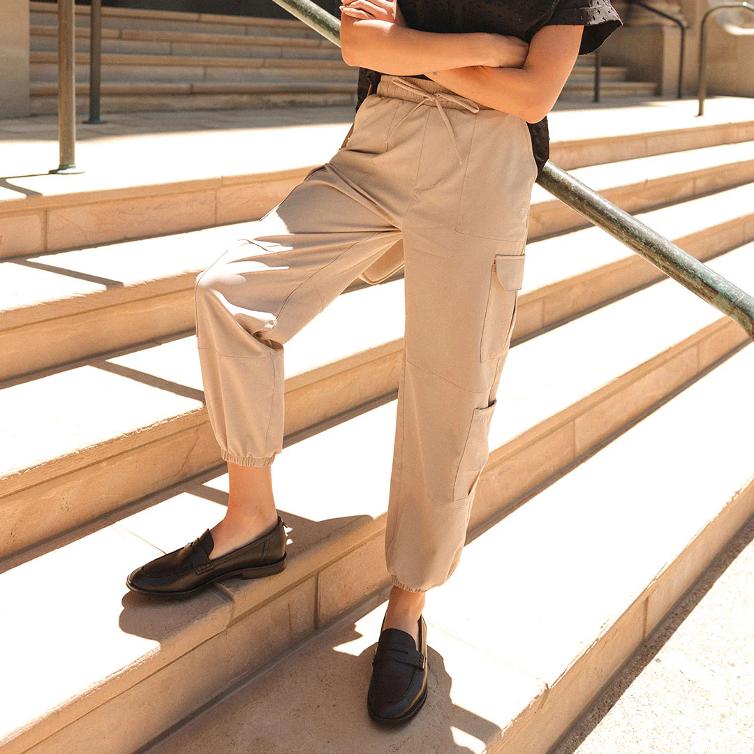 Jetsetter Cargo Joggers, Cobblestone - Image 3