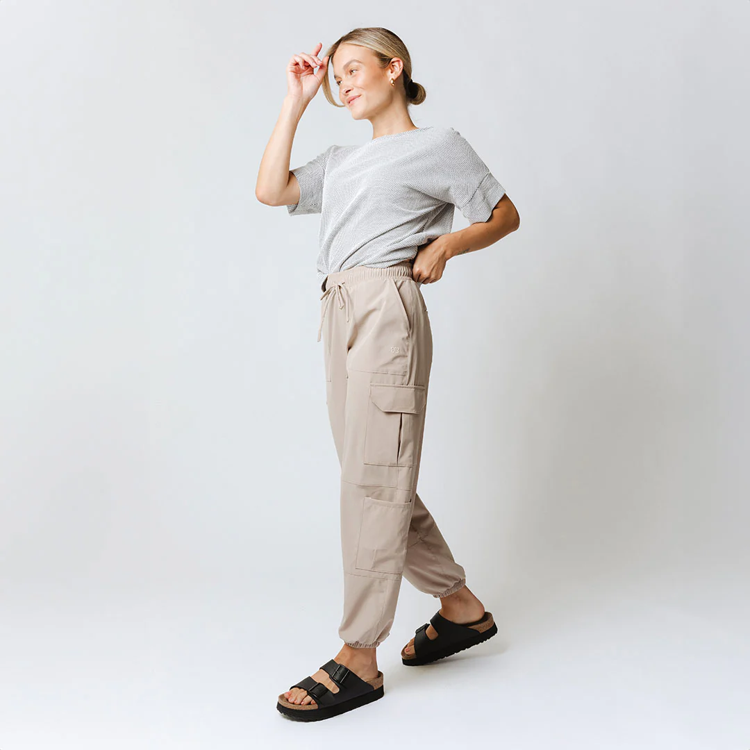Jetsetter Cargo Joggers, Cobblestone - Image 7