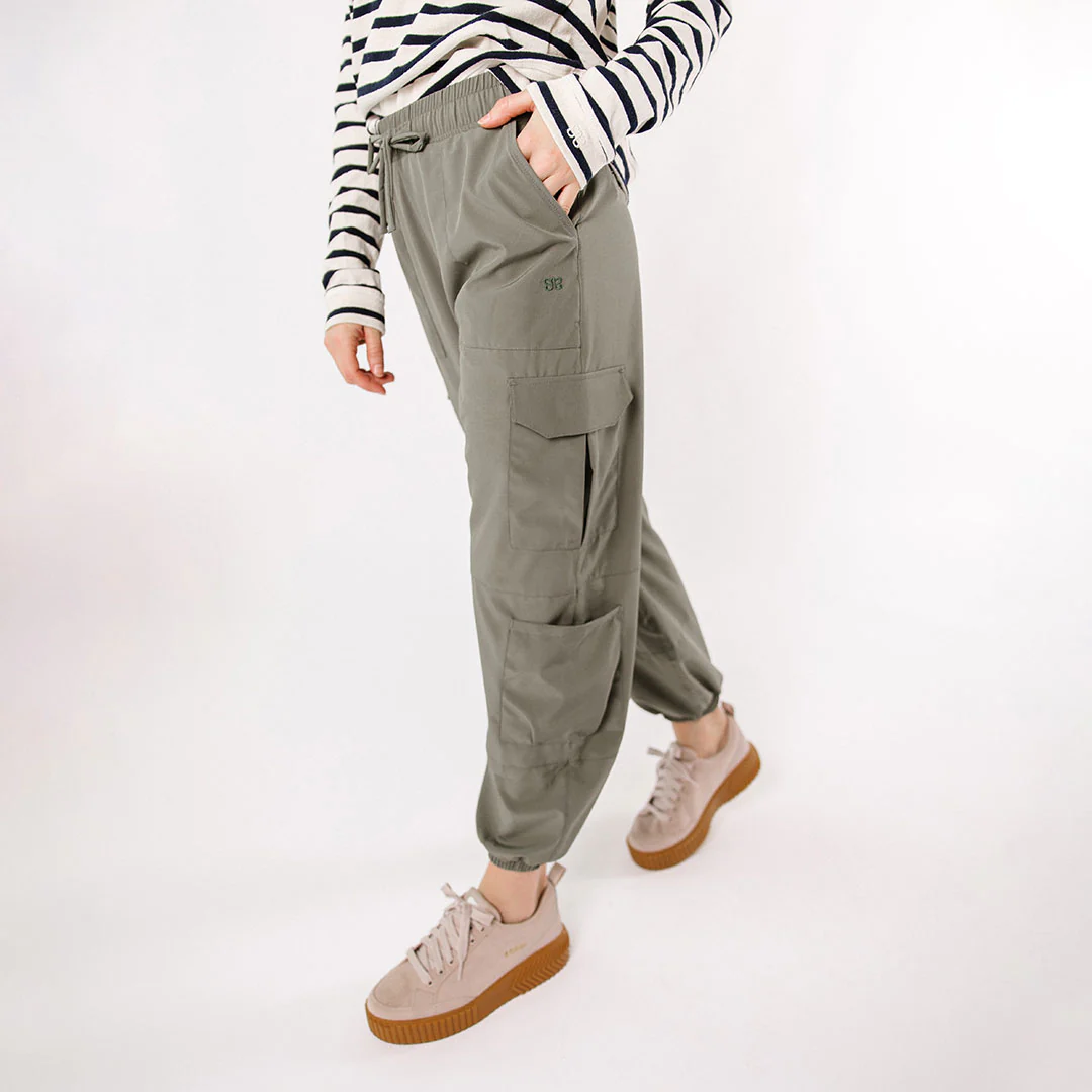 Jetsetter Cargo Joggers, Olive - Image 2