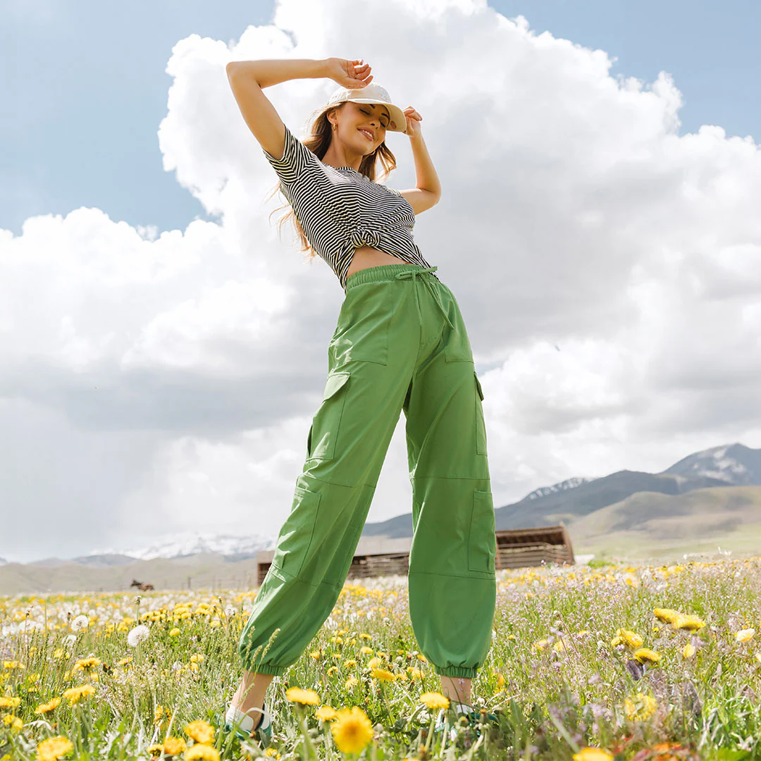 Jetsetter Cargo Joggers, Tennis Green - Image 3