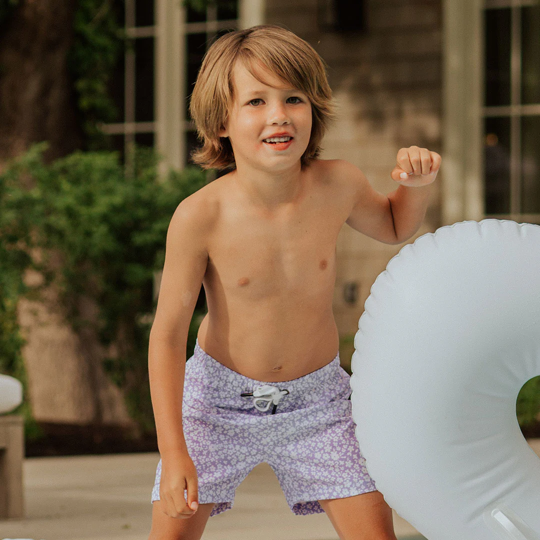 Lilac Jr. Swim Trunks - Image 2