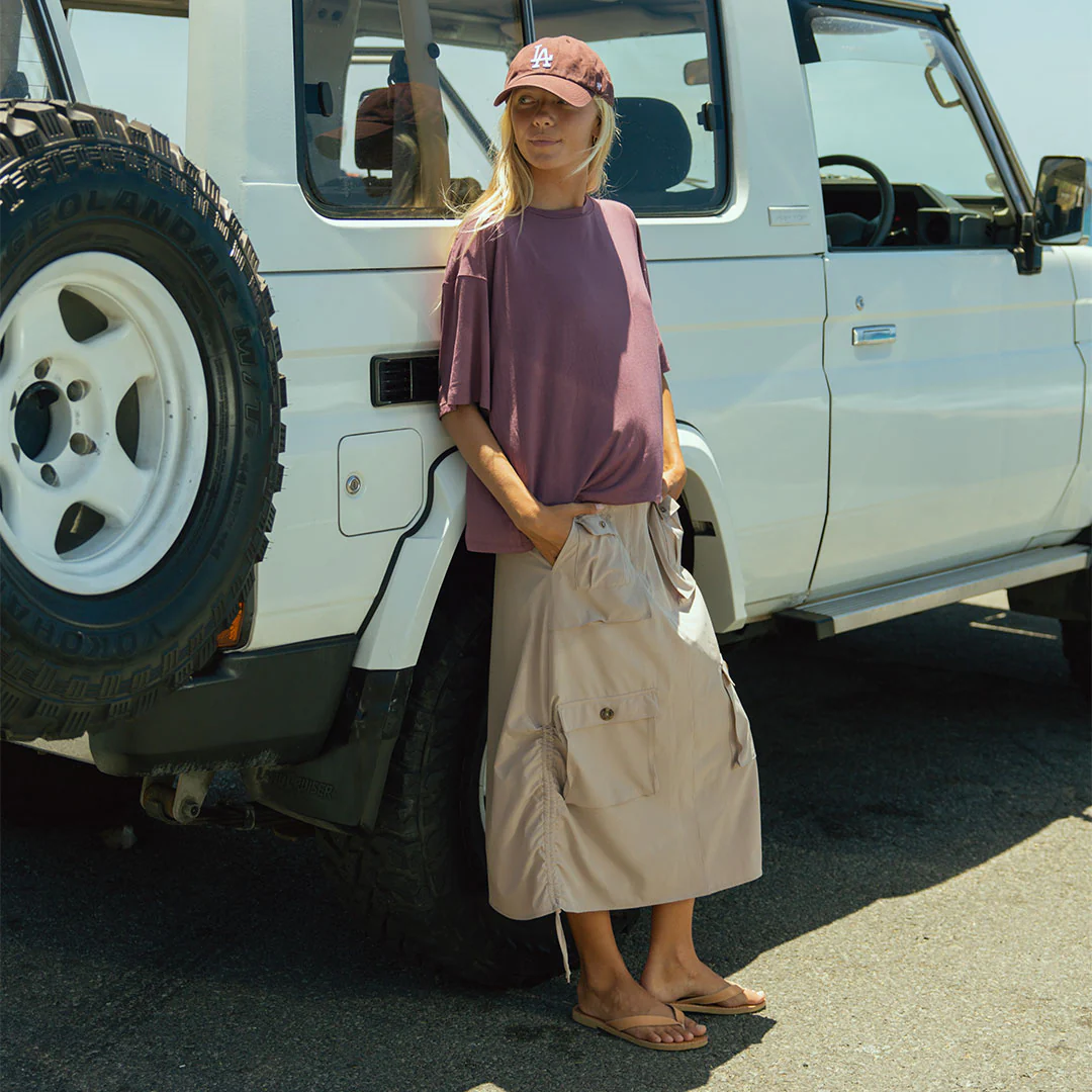 Maxi Cargo Skirt, Cobblestone - Image 2