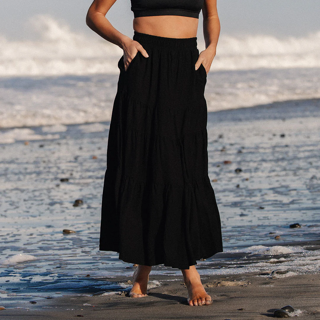 Maxi Skirt, Black - Image 2