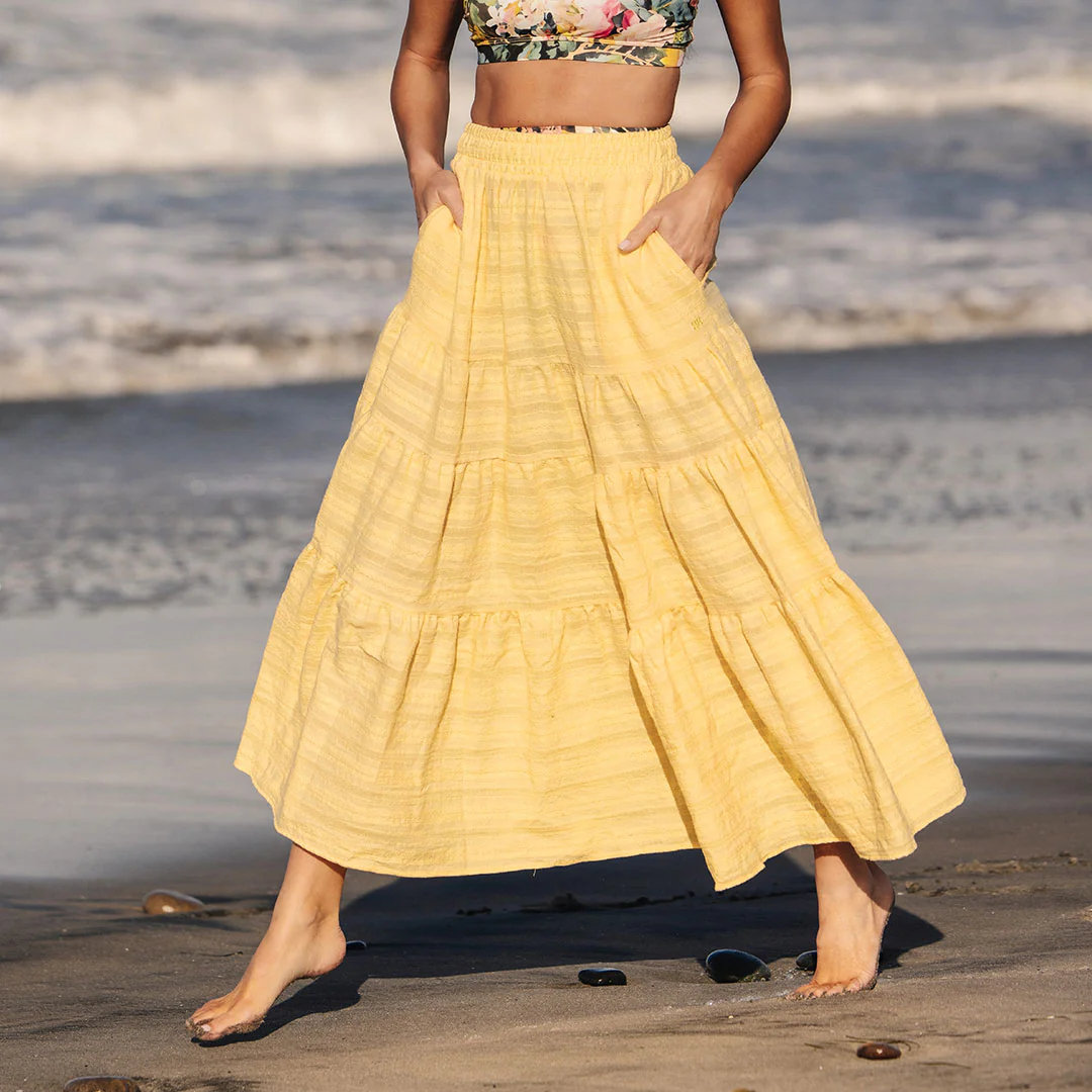 Maxi Skirt, Butter - Image 3