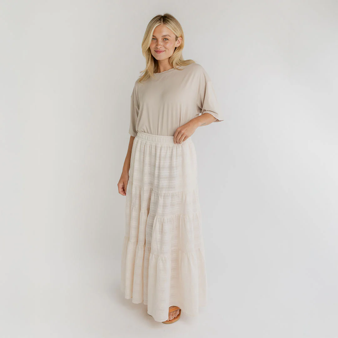Maxi Skirt, White