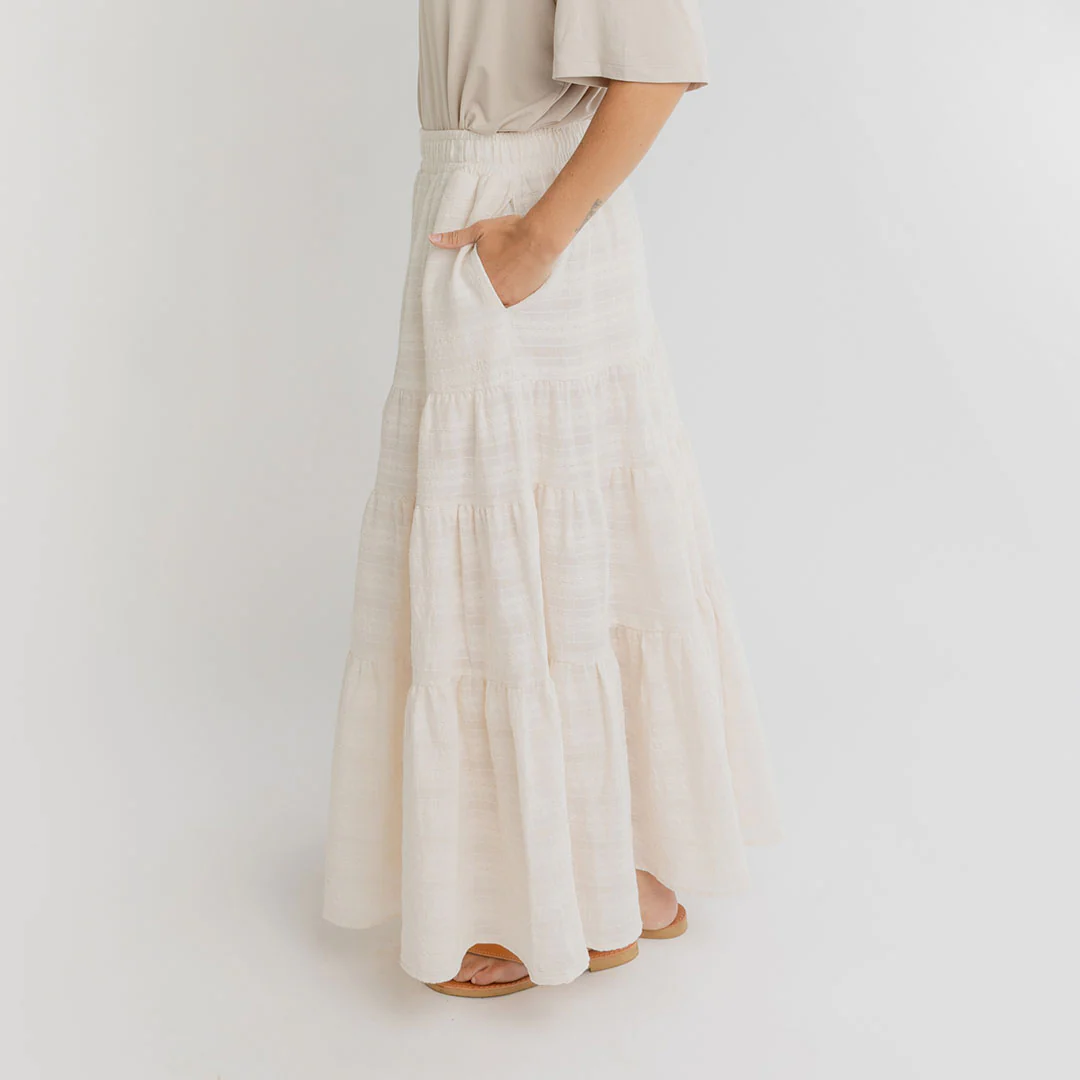 Maxi Skirt, White - Image 3
