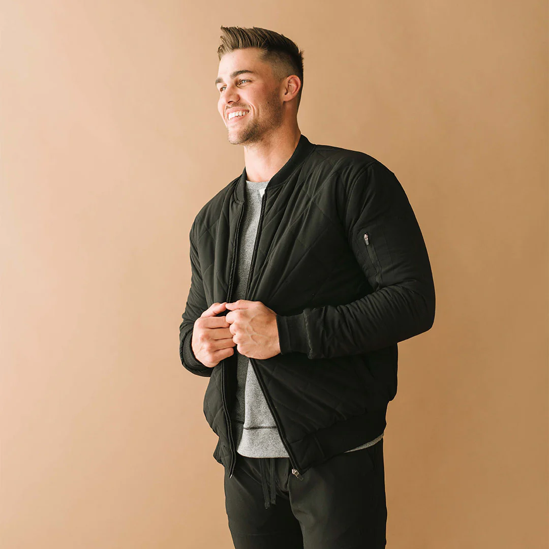Men's Quilted Bomber - Image 3