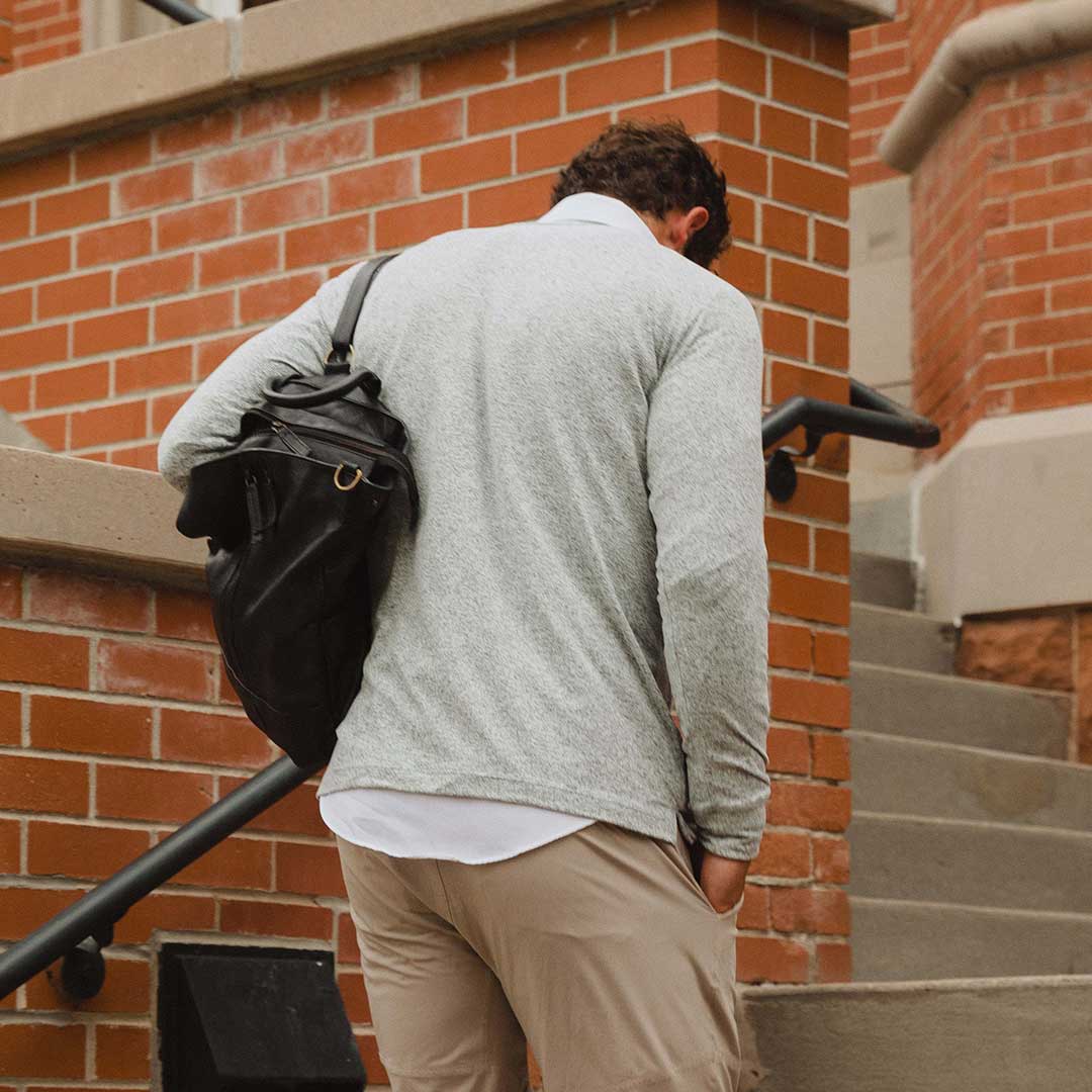 Men's Campus Crew, Heather Grey - Image 3