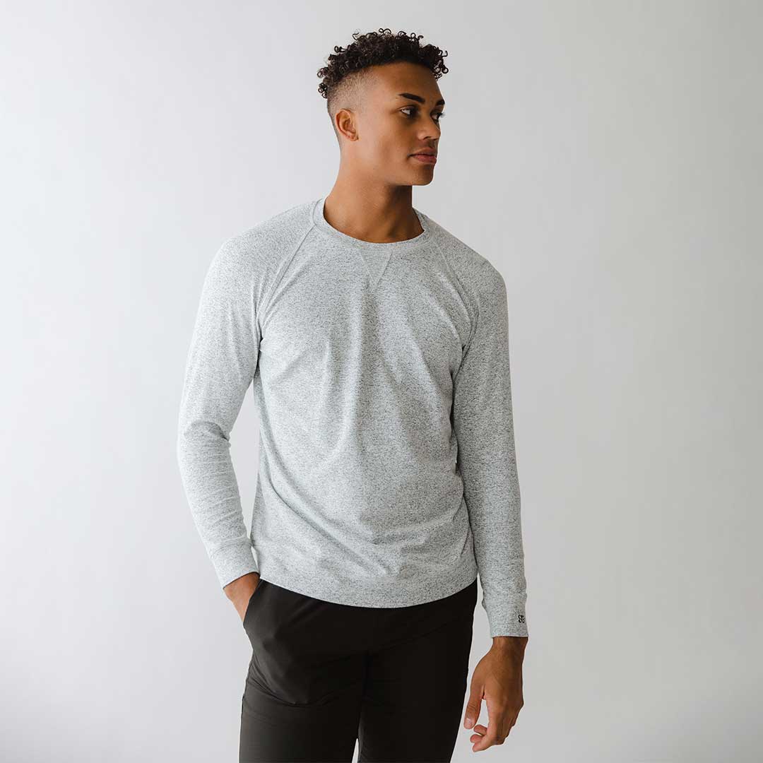 Men's Campus Crew, Heather Grey - Image 4