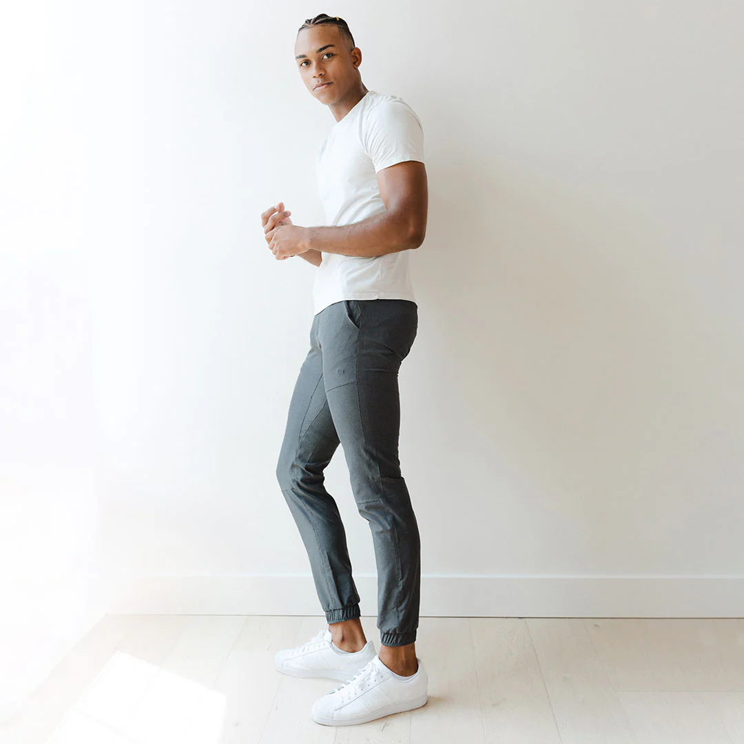Men's Charcoal Joggers - Image 2