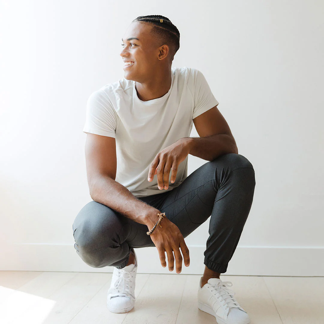 Men's Charcoal Joggers - Image 3