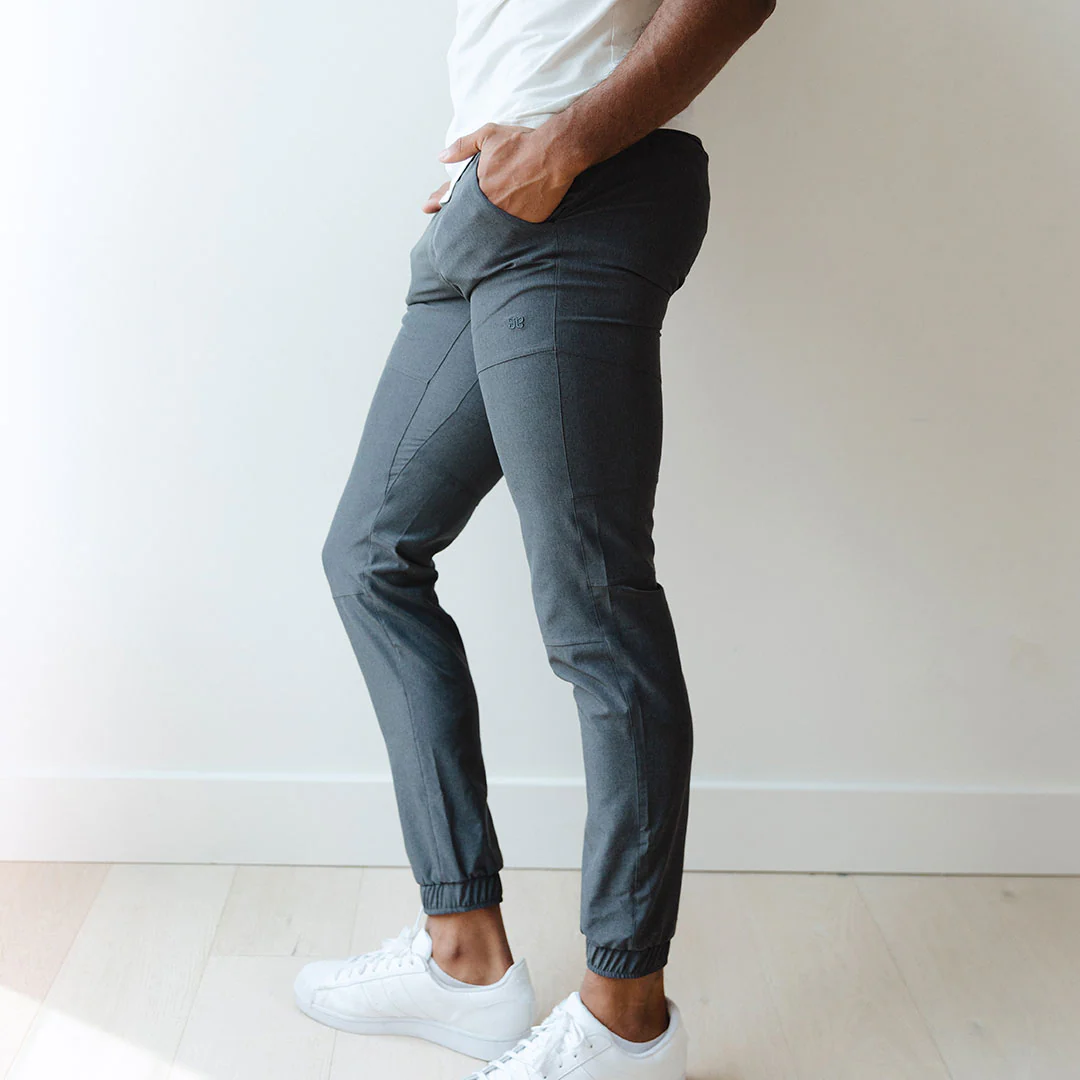 Men's Charcoal Joggers - Image 7