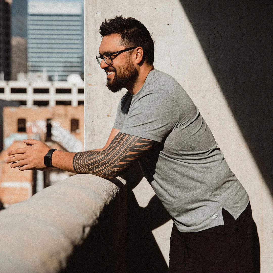 Men's Classic Tee, Heather Grey - Image 6