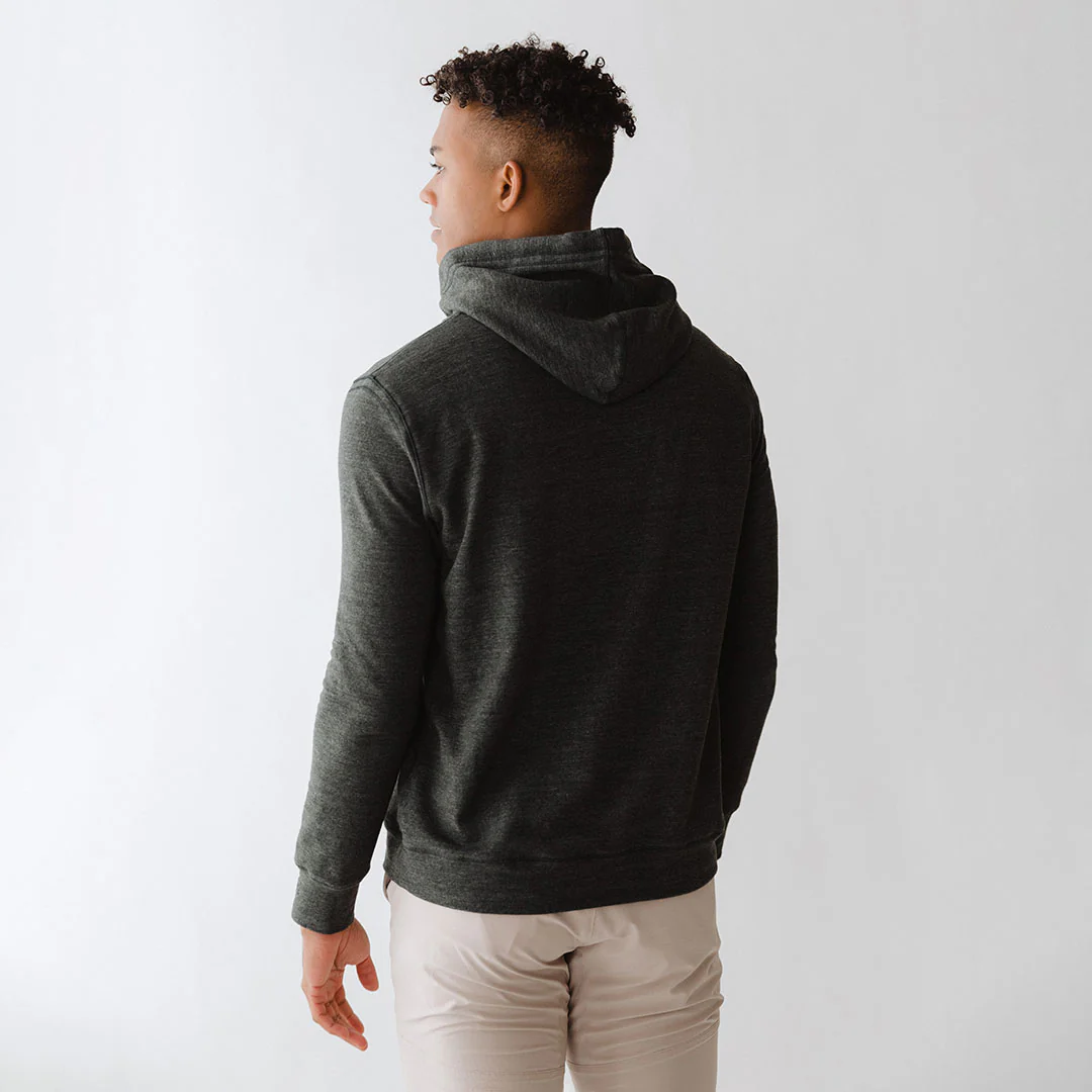 Men's Hoodie, Charcoal - Image 3