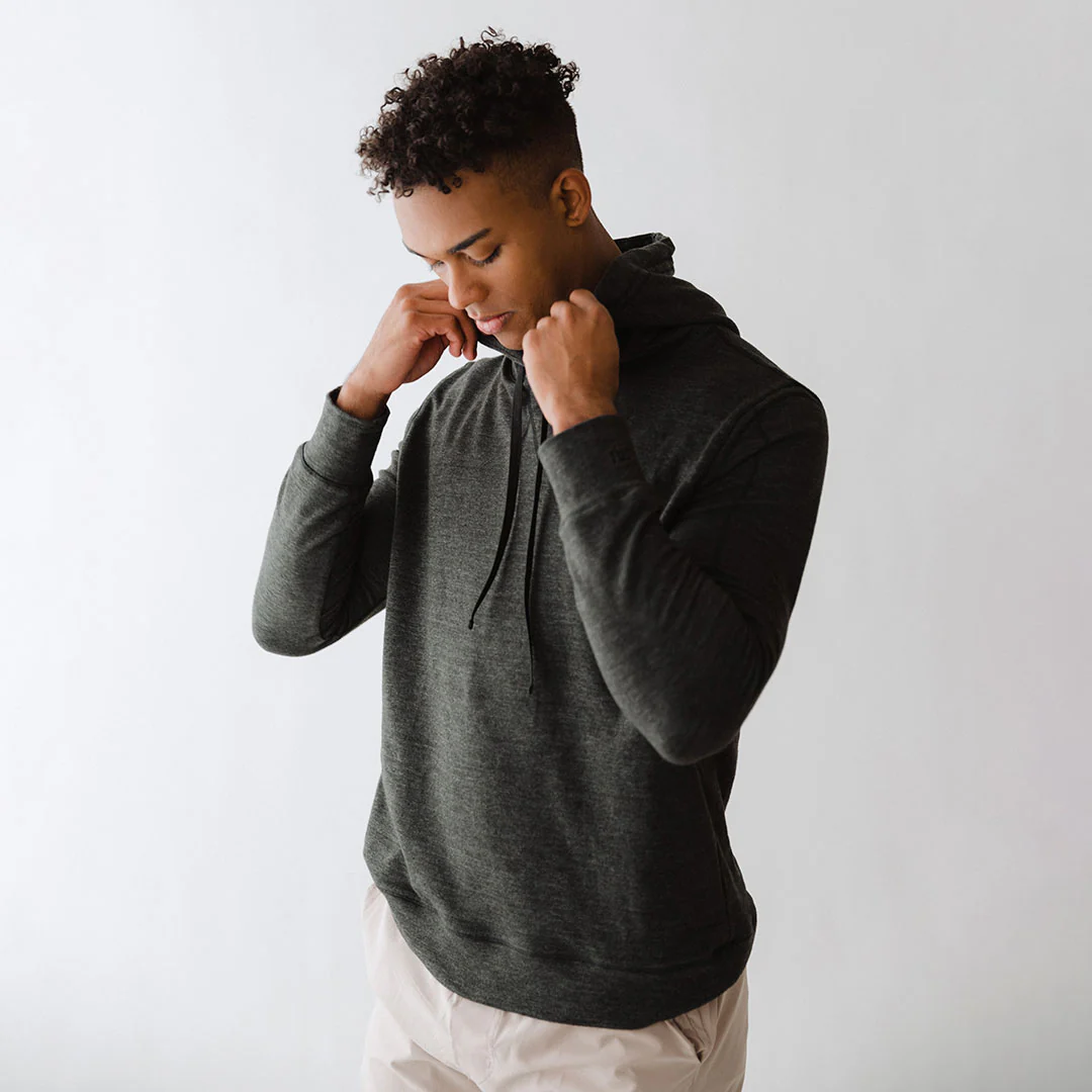 Men's Hoodie, Charcoal - Image 4