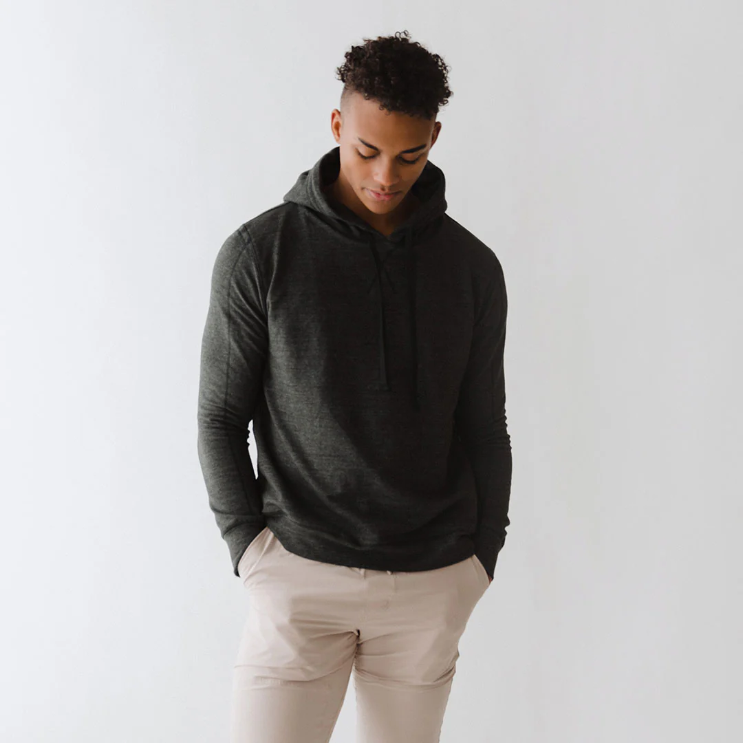 Men's Hoodie, Charcoal - Image 5
