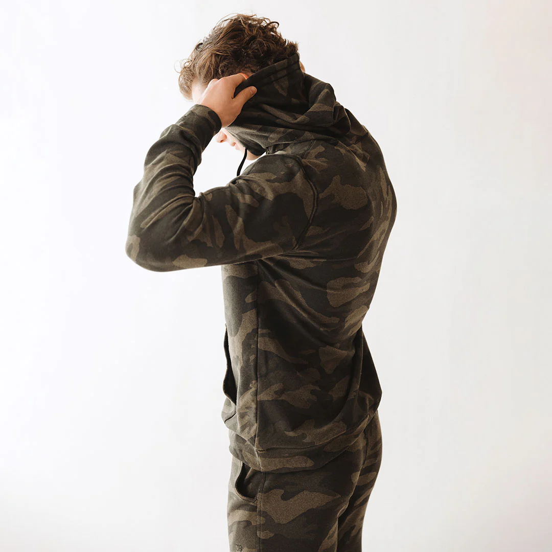 Men's Hoodie, Green Camo - Image 7