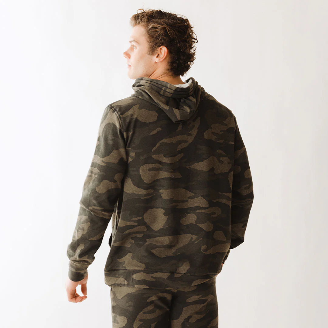 Men's Hoodie, Green Camo - Image 8