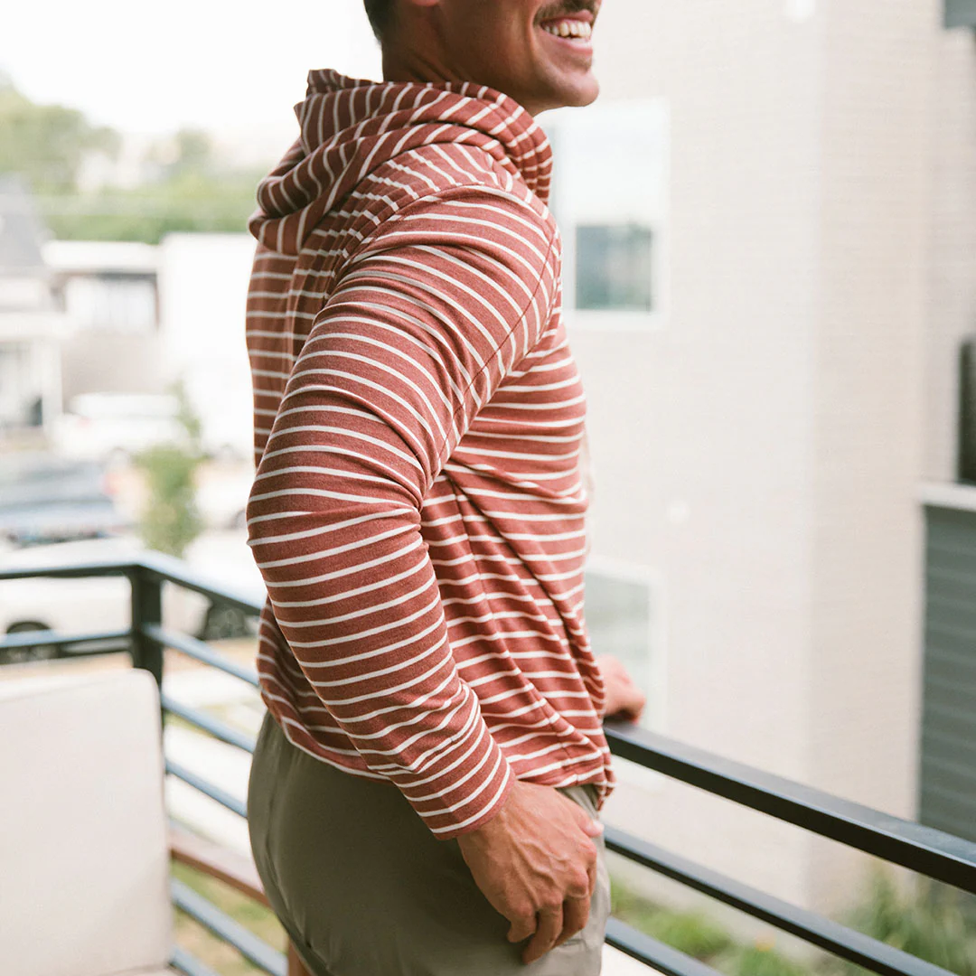 Men's Hoodie, Terracotta - Image 4