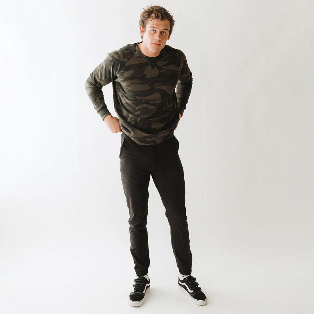 Men's Sweatshirt, Green Camo - Image 7