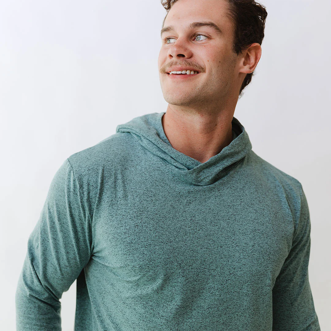 Men's Travel Hoodie, Aqua - Image 6