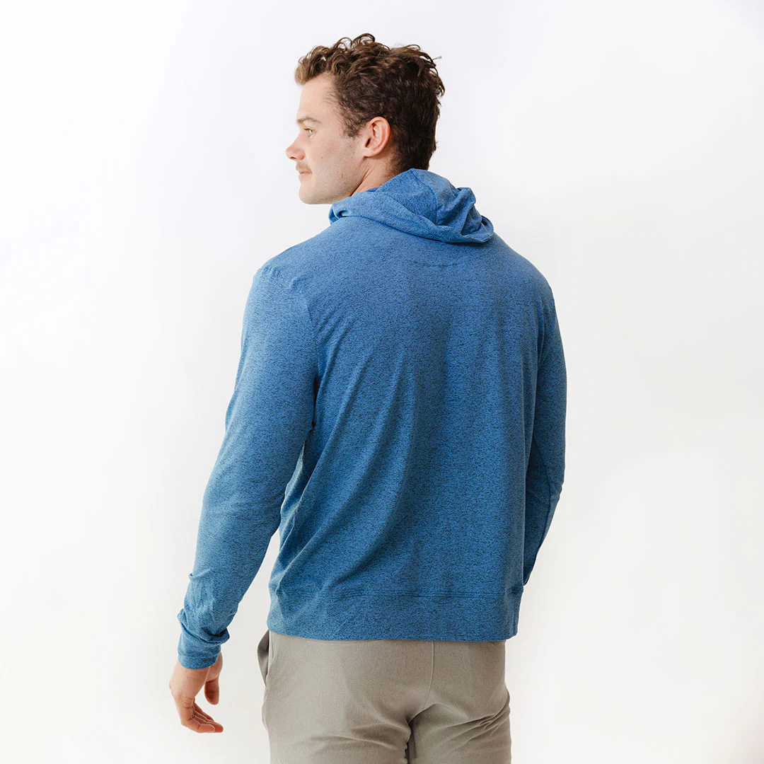Men's Travel Hoodie, Cobalt - Image 3