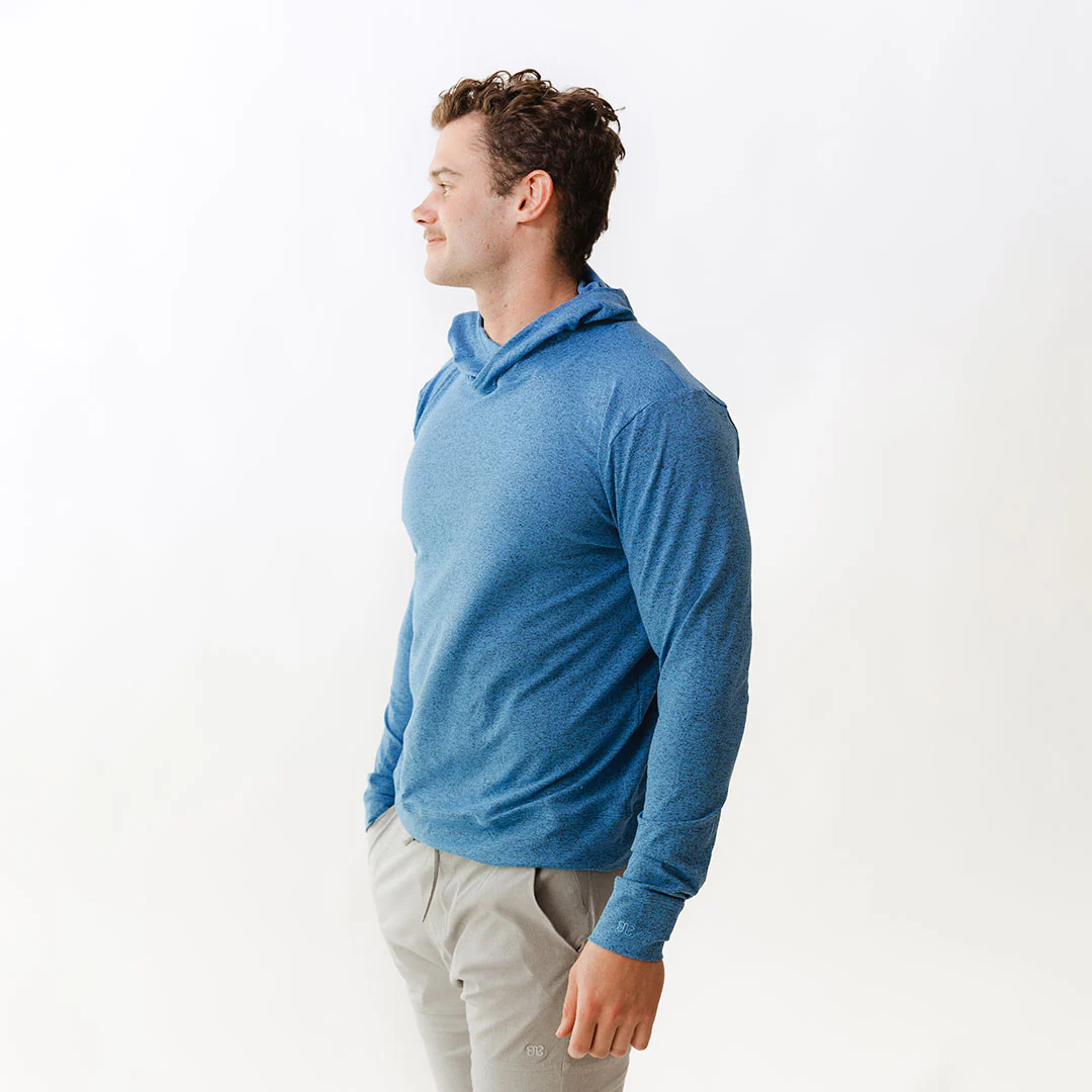 Men's Travel Hoodie, Cobalt - Image 4