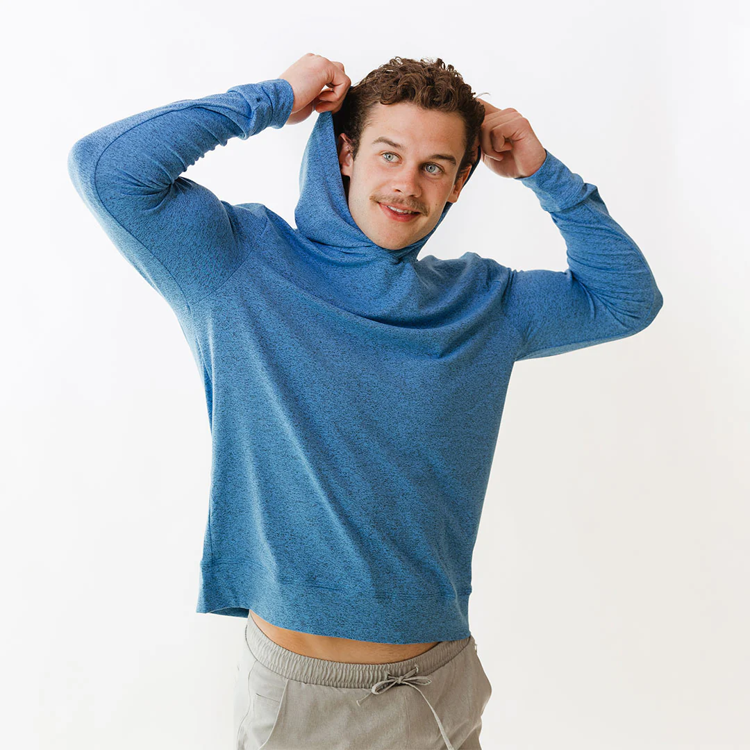 Men's Travel Hoodie, Cobalt - Image 6