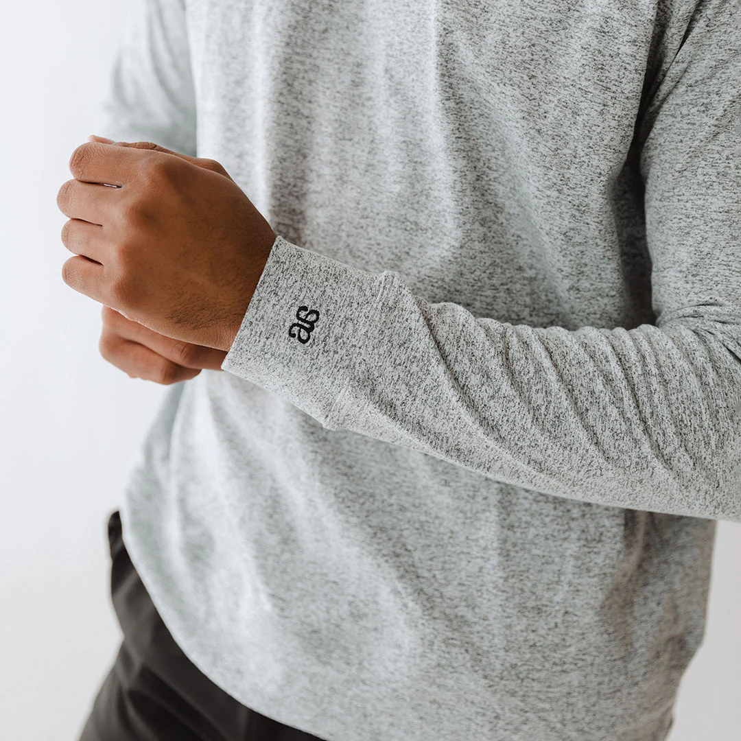 Men's Travel Hoodie, Heather Grey - Image 4