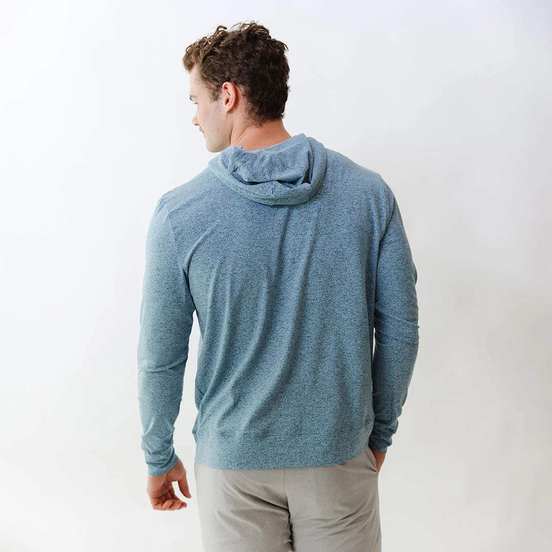 Men's Travel Hoodie, Sky - Image 4