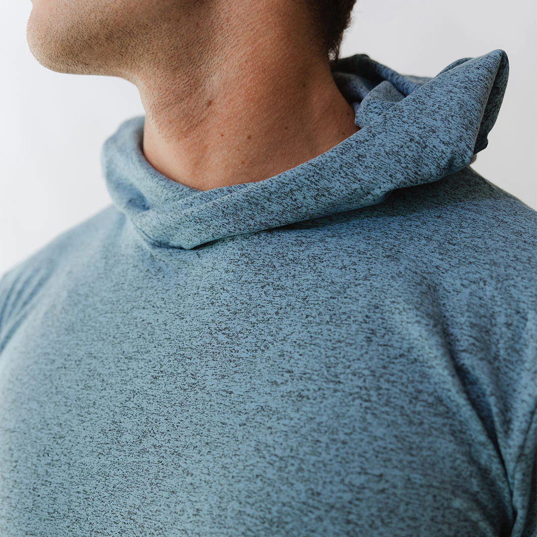 Men's Travel Hoodie, Sky - Image 5