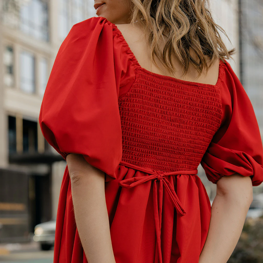Middleton Dress, Crimson - Image 5