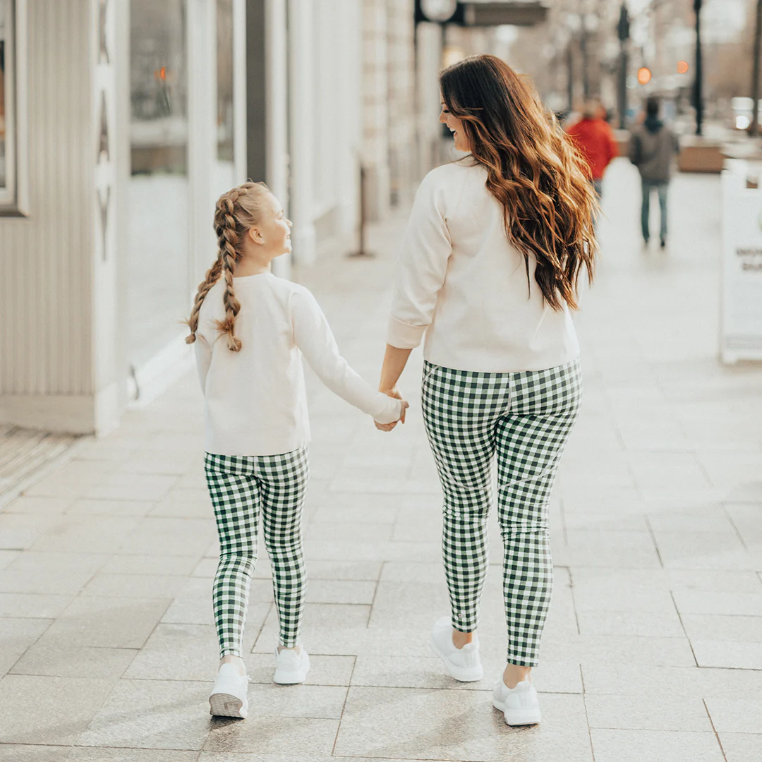 Mini Agnes Gingham Leggings - Image 3