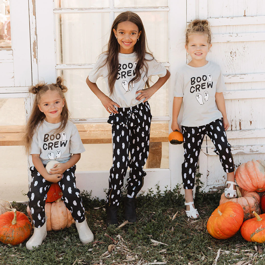 Mini Boyfriend Tee, Grey Boo Crew - Image 5