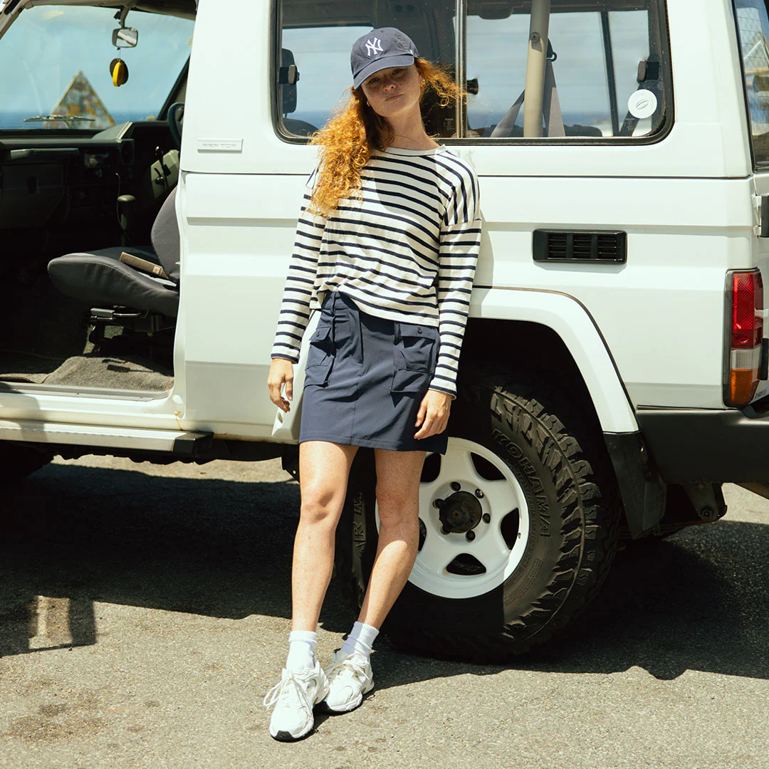 Mini Cargo Skirt, True Blue - Image 5