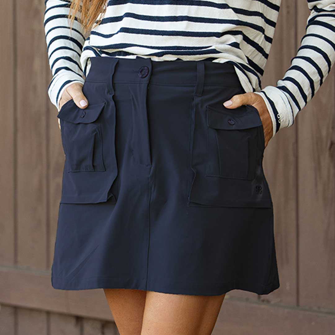 Mini Cargo Skirt, True Blue - Image 7
