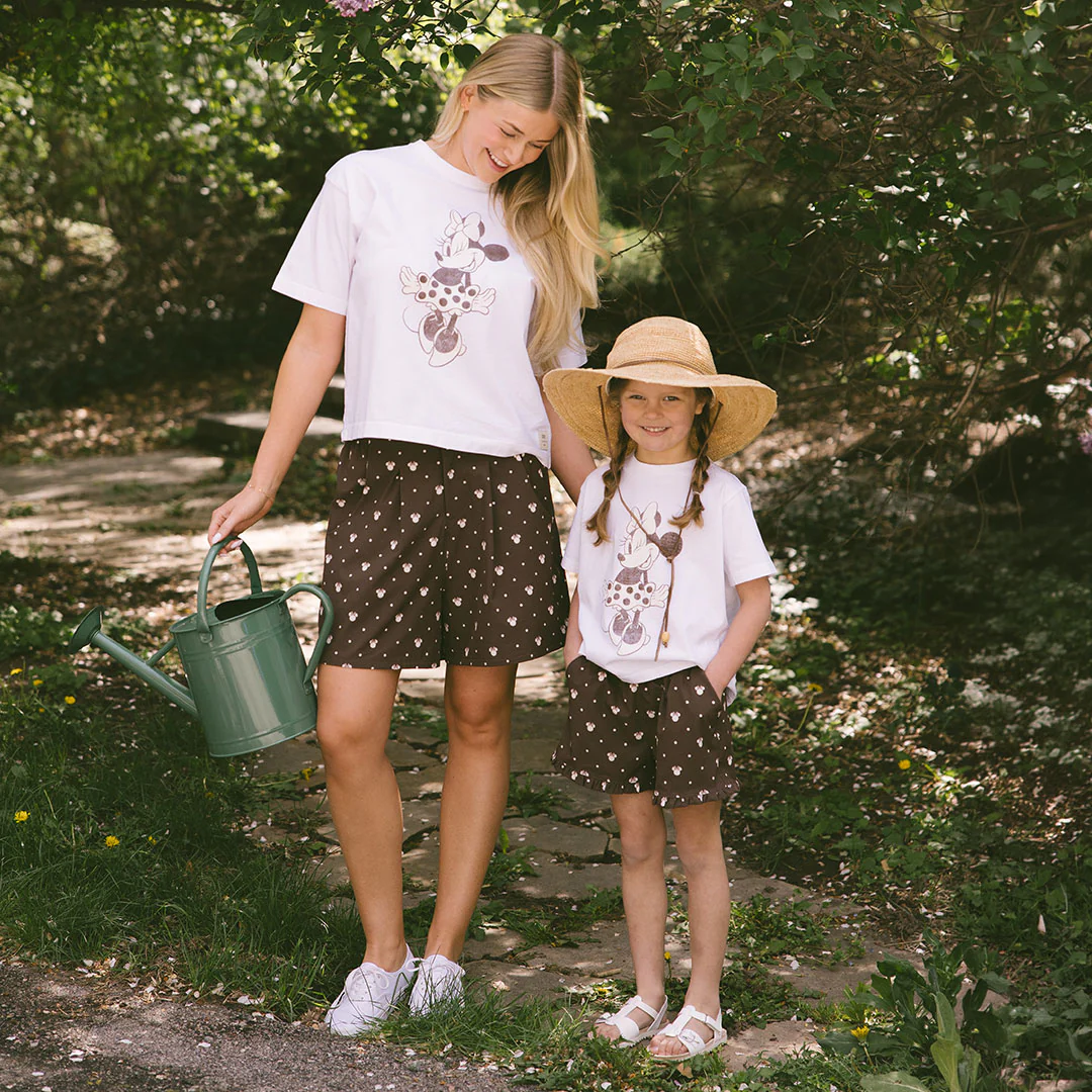 Mini Disney Lake Shorts, Cream Cocoa Dot - Image 4
