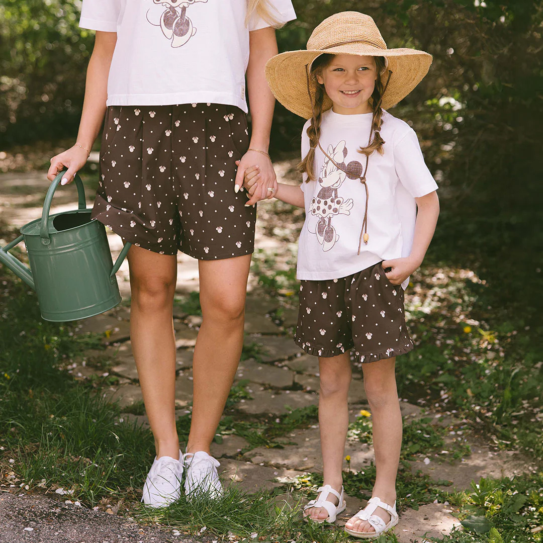 Mini Disney Lake Shorts, Cream Cocoa Dot - Image 5