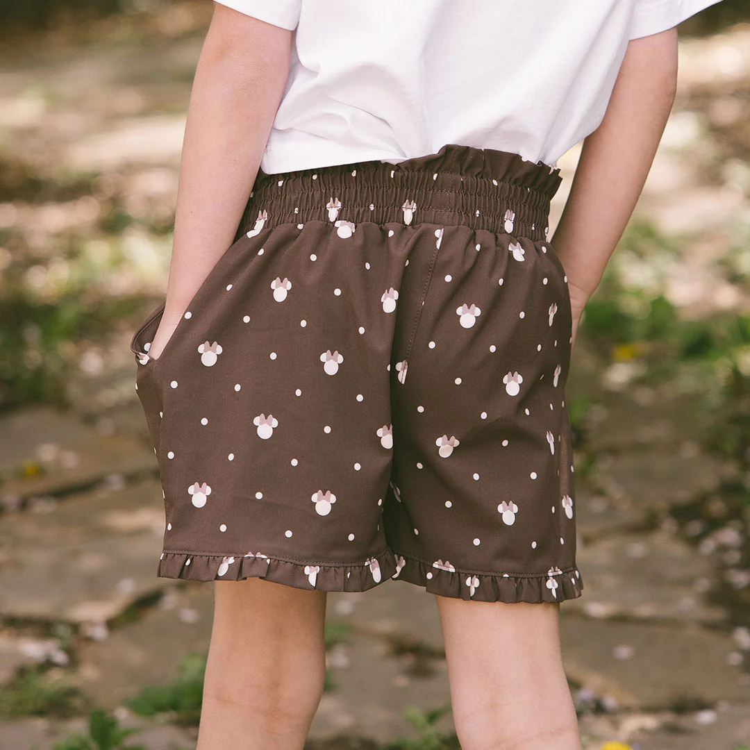 Mini Disney Lake Shorts, Cream Cocoa Dot - Image 9