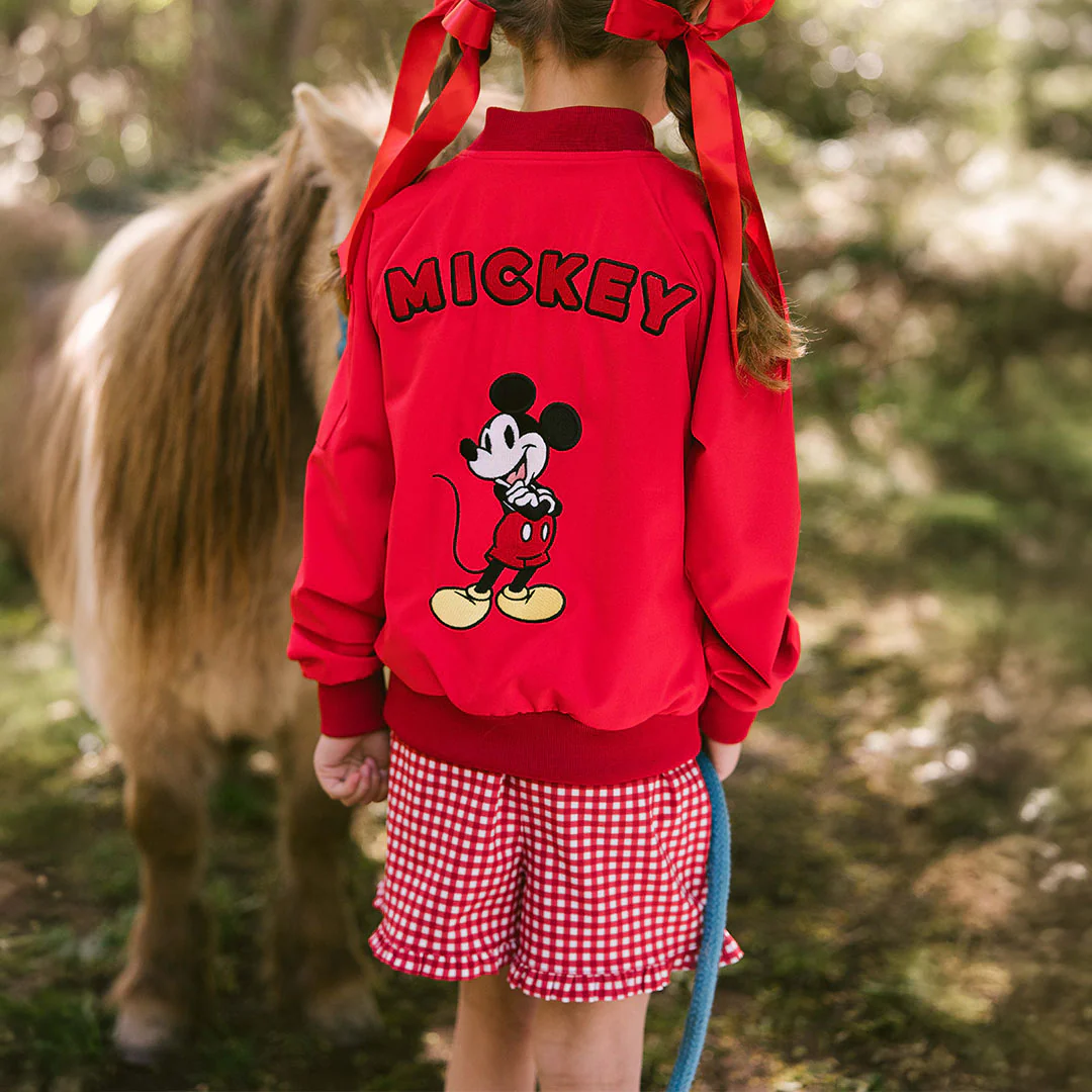 Mini Disney Lake Shorts, Red Check - Image 7