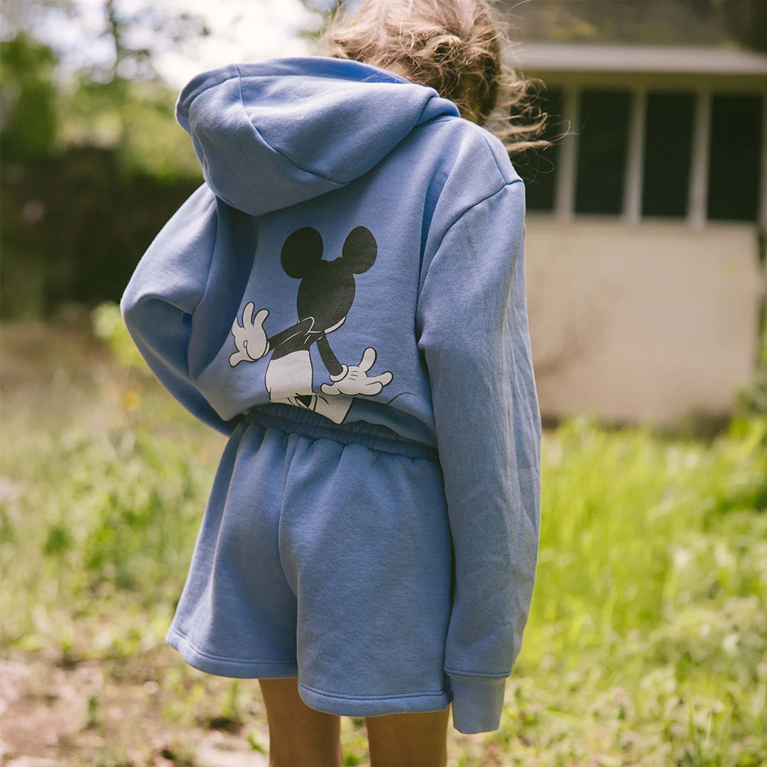 Mini Disney Mickey Boyfriend Hoodie, Sky Blue - Image 7