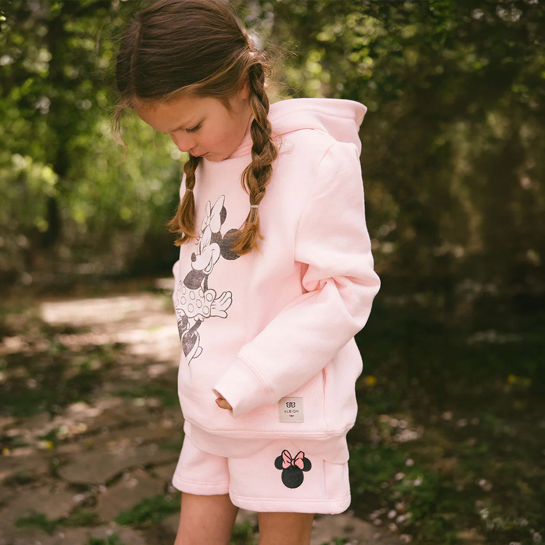 Mini Disney Minnie Mouse Boyfriend Hoodie, Pink - Image 6