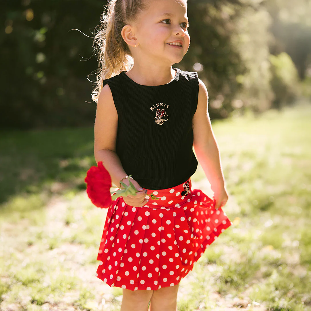 Mini Disney Minnie Mouse Classic Tank, Black - Image 6