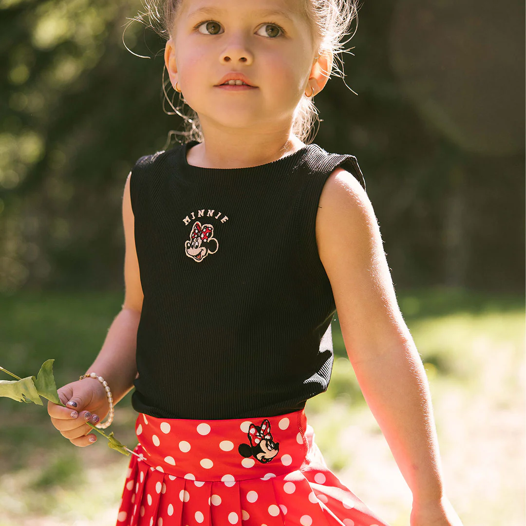 Mini Disney Minnie Mouse Classic Tank, Black - Image 8