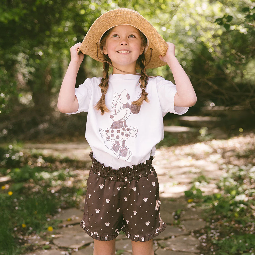 Mini Disney Minnie Mouse Perfect Tee, White - Image 3