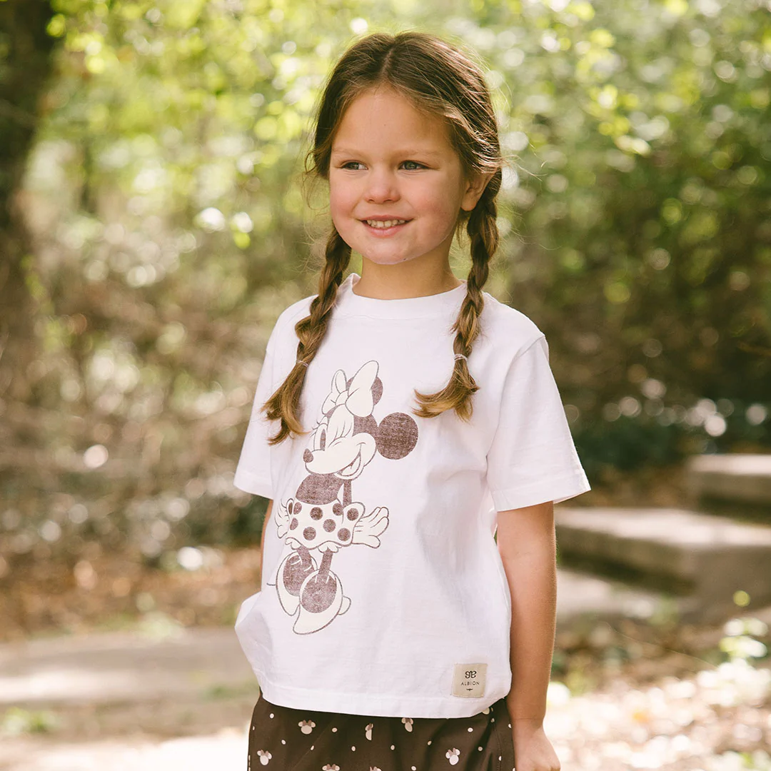 Mini Disney Minnie Mouse Perfect Tee, White - Image 5