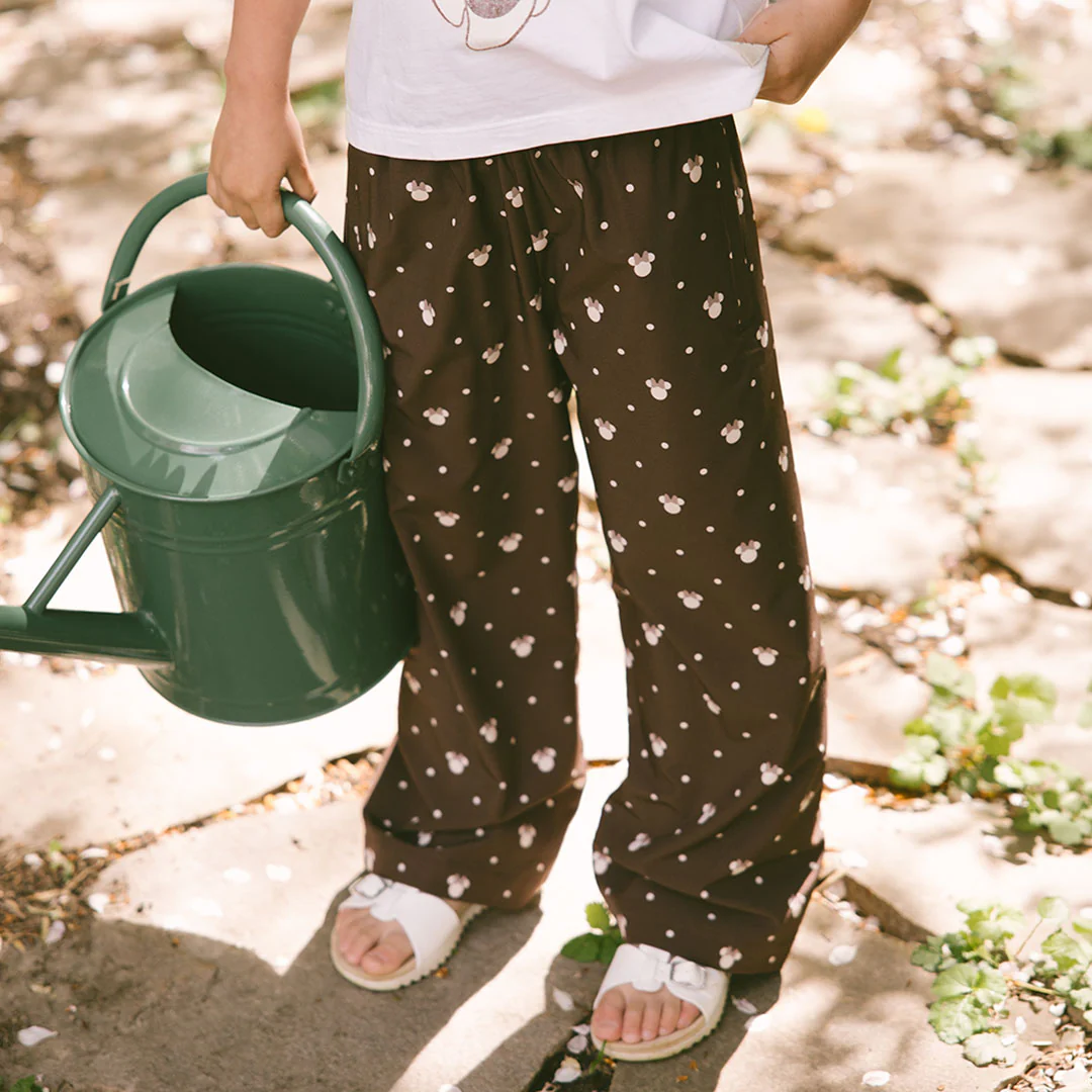 Mini Disney Slip On Trouser, Cream Cocoa Dot - Image 6