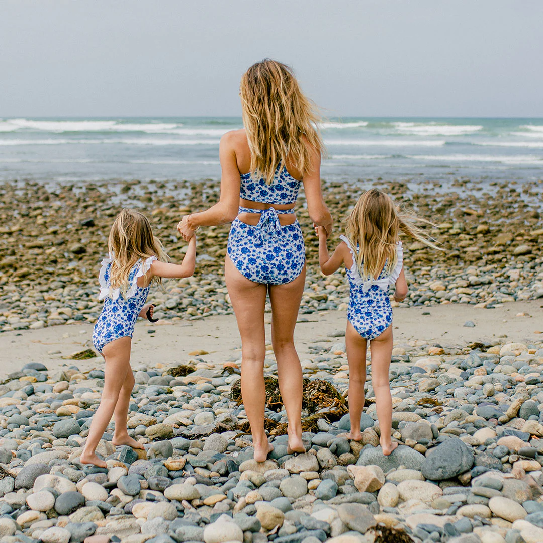 Mini Ruffle One-Piece, Santorini - Image 8