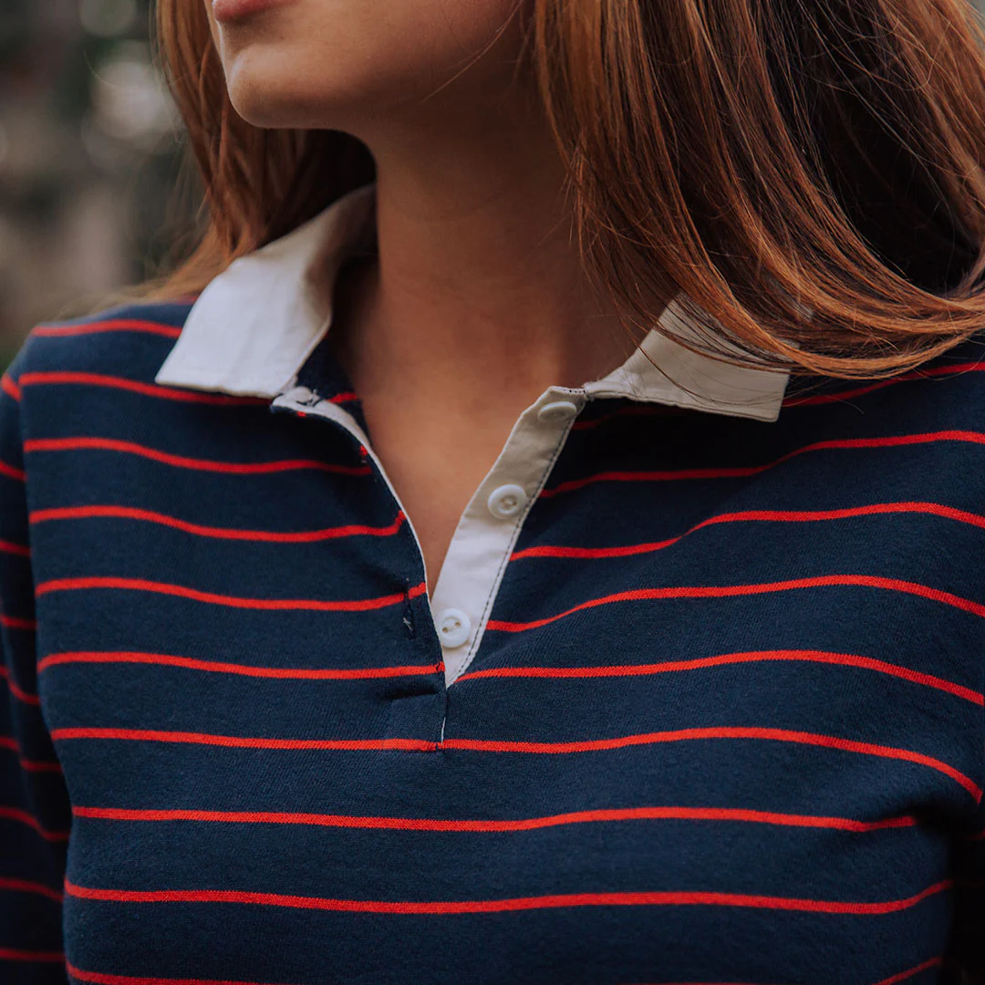 Navy Striped Rugby - Image 2